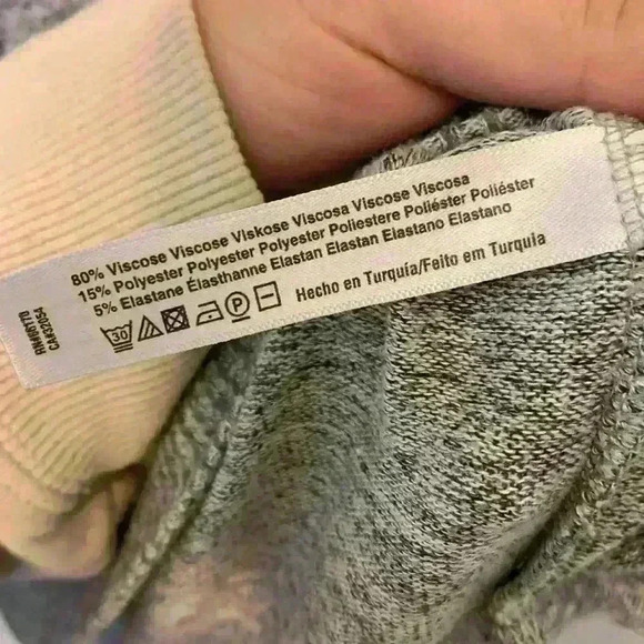 Grey Saturday Sunday sweater sz S casual comfy cozy lightweight fall preppy - Picture 7 of 8